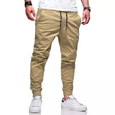 Calça Jogger Masculina Skinny Com Elástico Na Barra