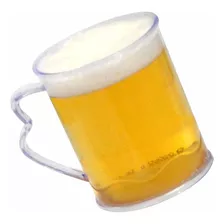 Caneca De Chopp Acrílico 400ml Lisa Cristal 102 Pçs Atacado