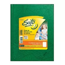 Cuaderno Éxito E1 Tapa Dura 48 Hojas Cuadriculado Verde