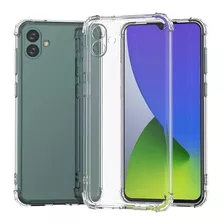 Funda Para Samsung A04 Reforzada Antishock + Vidrio Full 9d