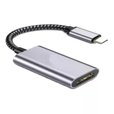 Cabo Adaptador Usb 3.1 Tipo C Para Hdmi 4k 2k Thunderbolt Cor Preto