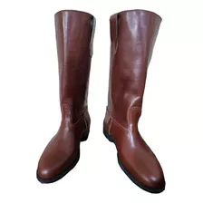 Oferta! Botas De Montar-cuero Legitimo -forro Cuero-limitado