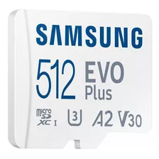 Tarjeta De Memoria Micro Sd Samsung Evo Plus 512gb 130mb/s