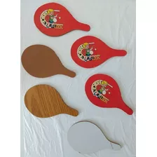 Conjunto Com 3 Pares De Raquete Ping Pong Antigas Anos 70