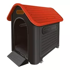 Casa Para Cachorro Big Dog Home Black Nº8 Extra Grande Cor Vermelho