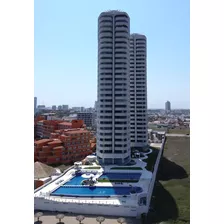 Departamento De Lujo Frente Y Vista Al Mar, Torre Jv En Cost