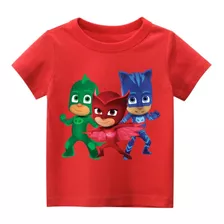 Remera Pj Masks Heroes En Pijamas Nena Nene Infantil Algodón