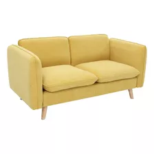 Sofá Dos Cuerpos Sillón Living Poltrona En Madera