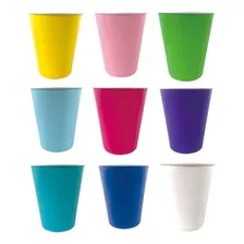 Vasos De Polipapel Descartables X 6 Unidades Colores Lisos Color Verde Oscuro