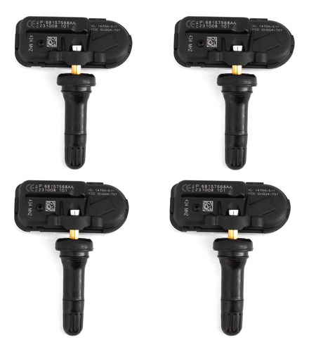 Foto de Sensor Tpms De 4 Piezas Para 14-18 Dodge Ram 1500 2500 3500