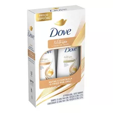 Kit Shampoo 350ml + Condicionador 175ml Dove Nutrição