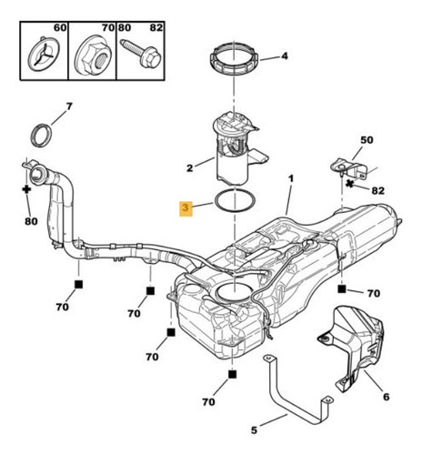 Junta Tapon Bomba Gasolina Para Peugeot 1007 1.6l 2008 Foto 5