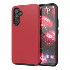 Funda Crave Dual Guard Para Galaxy A54 Rojo