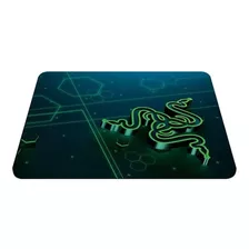 Mouse Pad Gamer Razer Mobile Goliathus De Tela 215mm X 270mm X 1.5mm Black/green