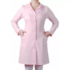 Jaleco Feminino Acinturado Gabardine Rosa Bebe