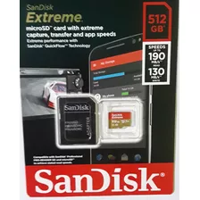 Tarjeta De Memoria Sandisk Extreme 512gb Microsdxc Original