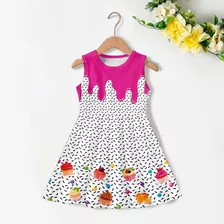 Vestido Infantil Doces, Confeitaria