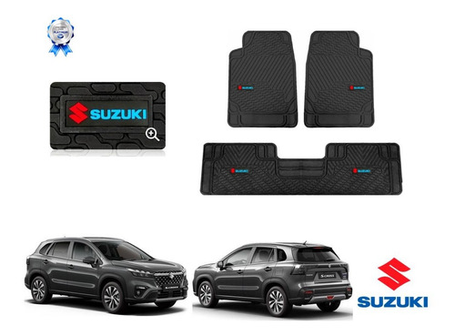 Tapetes Logo Suzuki + Cajuela Nueva S-cross 2023 2024 2025 Foto 3
