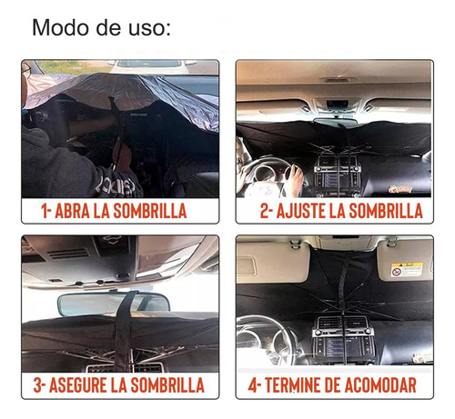 Sombrilla Auto Protege Sol Panoramico Carro Filtro Uv Gris Foto 4