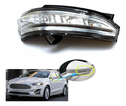 Luz De Espejo Retrovisor Para Ford Mondeo 2013 2014 2015 201 Foto 4