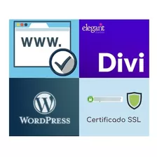 Hosting+dominio+wordpress Instalado Con Divi+certificadossl