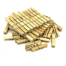 Prendedor De Roupas Pregador Madeira Bambú 20 Unidades Quali