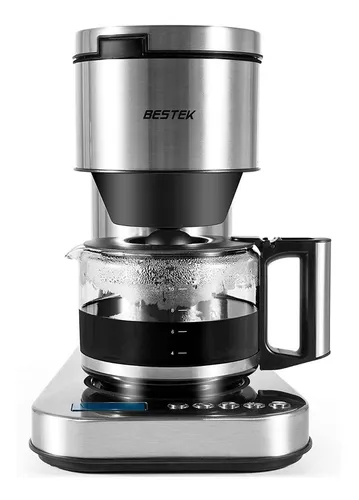 Cafetera Electrica Bestek 10 Tazas Filtro Permanente Acero