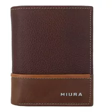 Billetera Miura Hombre Mod. Matheo 100 % Cuero Diseño Único