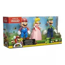 Super Mario Mario Set Exclusivo Peach Mario Y Luigi Juguete