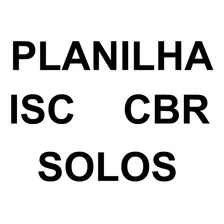 50% - Planilha Cbr/isc De Solos