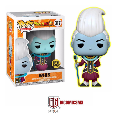 Whis Dragon Ball Super Funko Pop #317 Special Edition Glow
