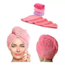 Toalla X 3 Unidades Turbante Gorro De Baño Ducha De Cabello 