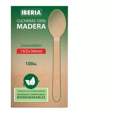 Cuchara Ecologica De Madera X 100