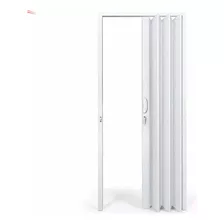 Plasbil Sanfonada Premium Com Trinco E Batente Porta Completa Cor Branco 90cm X 210cm