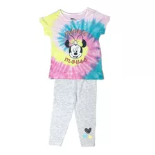 Conjunto Infantil Menina Camiseta E Calça Minnie Disney Baby