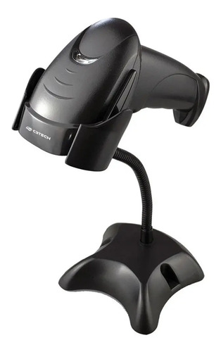 Leitor De Código De Barras Com Suporte C3tech Lb-50bk Usb 1d Usb Preto