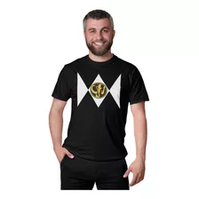 Camisetas Power Ranger Preto Mastodonte Zack Morfar