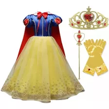 Kit Fantasia Luxo Princesas Disney Branca De Neve