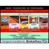Promocion Teja EspaÃ±ola Pvc $7 Industrial Teja De Arcilla T2
