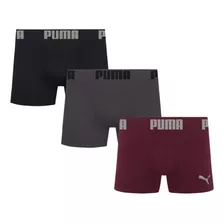 Kit 3 Cuecas Boxer Algodão Microfibra Puma Original