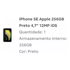 iPhone SE 2020 (2a Geração) 256gb