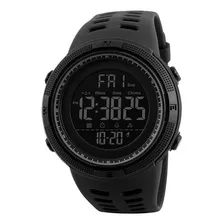 Relógio Skmei 1251 Masculino Militar Digital Preto Total À Prova D'água Top