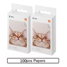 100 Folhas Xiaomi Zink Pocket Photo Adesivo De 2 X 3 Polegad