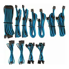 Corsair Premium Cables Psu Con Funda Individual Azul/negro,