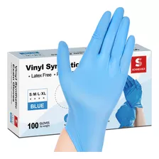 Schneider Guantes Desechables De Vinilo Sintetico, Sin Latex