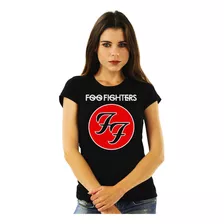 Polera Mujer Foo Fighters Greatest Hits Rock Impresión Direc