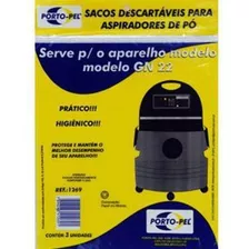 Saco Filtro Descartável Aspirador De Pó Mod Gn 22 Lavor Wash