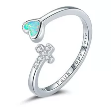 Anillo Ajustable Fe, Esperanza Y Amor