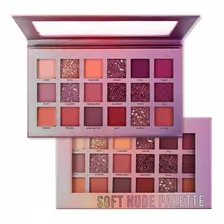 Paleta De Sombras Soft Nude Palette 18 Tonos Brillos Y Mate