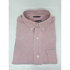 * Camisa Hombre Talla S/p Chaps Rosado Con Rayas